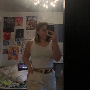 brandy melville white tank top